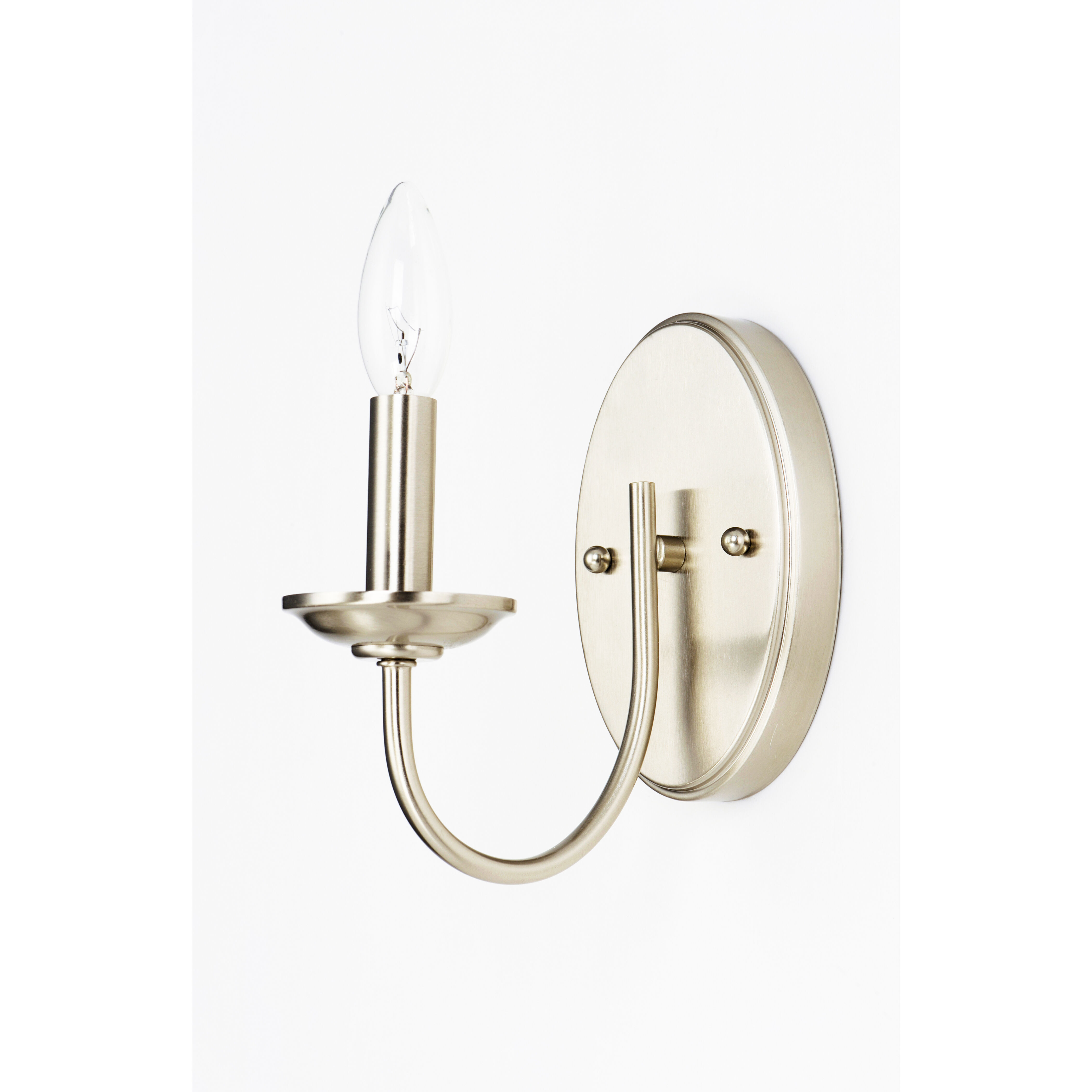 Logan 1 Light 5 inch Satin Nickel Wall Sconce Wall Light