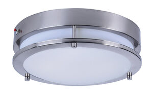 Linear LED LED 12 inch Satin Nickel Flush Mount Ceiling Light
