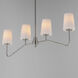 Durham 4 Light 38.5 inch Satin Nickel Linear Pendant Ceiling Light