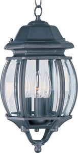 Crown Hill 3 Light 8 inch Black Outdoor Hanging Lantern