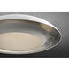 Iris LED 23.5 inch Silver Leaf and White Single Pendant Ceiling Light