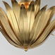 Firenze 3 Light 21.5 inch Gold Leaf Semi-Flush Mount Ceiling Light