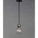 Bauhaus 1 Light 6 inch Bronze and Satin Brass Mini Pendant Ceiling Light