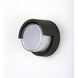 Eyebrow LED 6.75 inch Black Outdoor Wall Mount