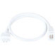 CounterMax 120V Slim Stick 24 inch White Under Cabinet Accessory