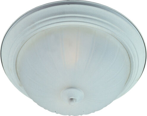 Essentials - 583x 2 Light 13.5 inch Textured White Flush Mount Ceiling Light