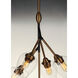 Savvy LED 24.25 inch Antique Brass and Black Single Pendant Ceiling Light
