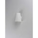 Mini LED 6 inch White Outdoor Wall Mount