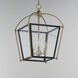 McCadden 3 Light 13.5 inch Black and Natural Aged Brass Entry Foyer Pendant Ceiling Light