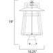 Calistoga 1 Light 19 inch Adobe Outdoor Pole/Post Mount