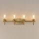 Goblet 4 Light 28.25 inch Natural Aged Brass Bath Vanity Wall Light