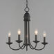 Logan 5 Light 21 inch Black Multi-Light Pendant Ceiling Light