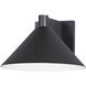 Conoid LED 6 inch Black Outdoor Wall Mount