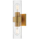Livingston 2 Light 5 inch Natural Aged Brass Wall Sconce Wall Light