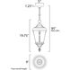 Sentry 1 Light 9 inch Black Outdoor Hanging Lantern