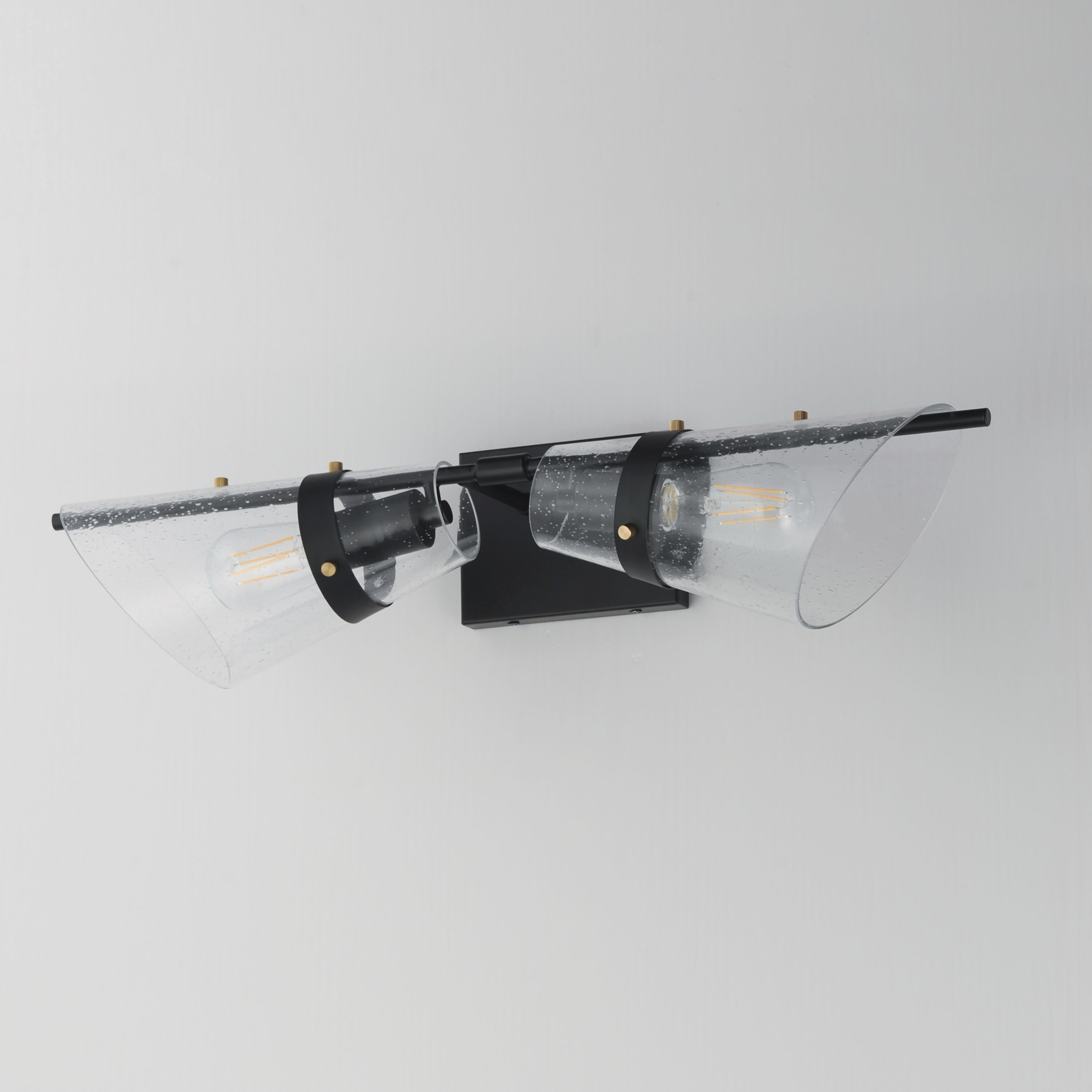 Finch Wall Sconce Wall Light in Seedy, Dark BronzeandAntique Brass