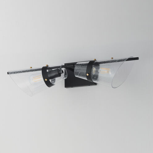 Finch Wall Sconce Wall Light in Seedy, Dark BronzeandAntique Brass