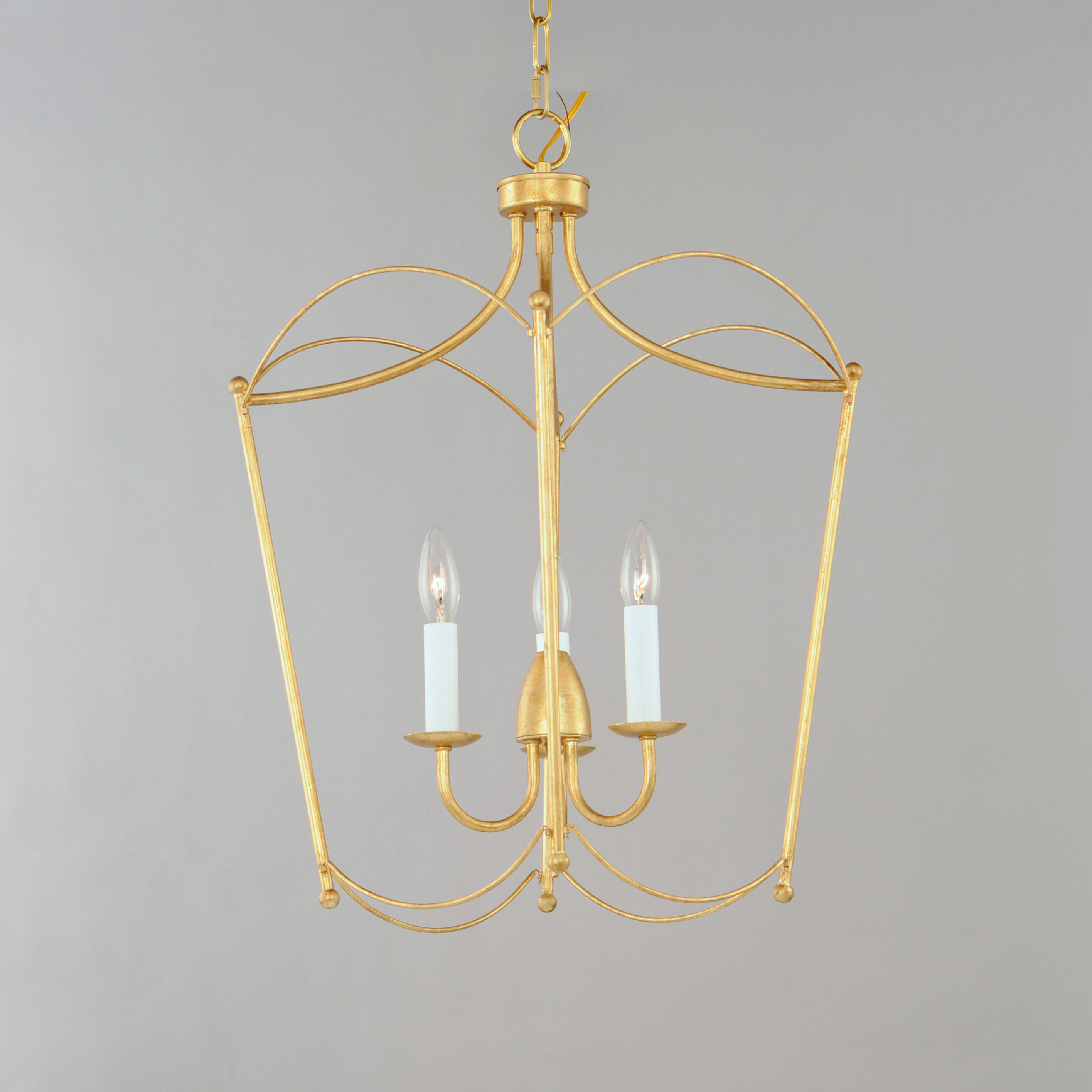 Plumette 3 Light 14 inch Gold Leaf Multi-Light Pendant Ceiling Light