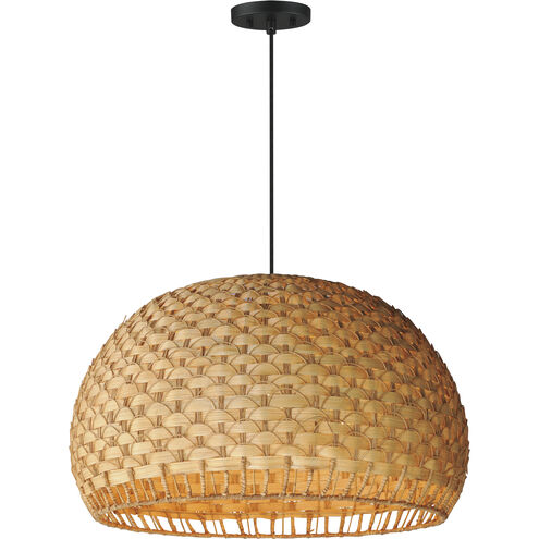 Tahiti 3 Light 30 inch Black Multi-Light Pendant Ceiling Light