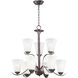 Vital 9 Light 26 inch Oil Rubbed Bronze Chandelier Ceiling Light