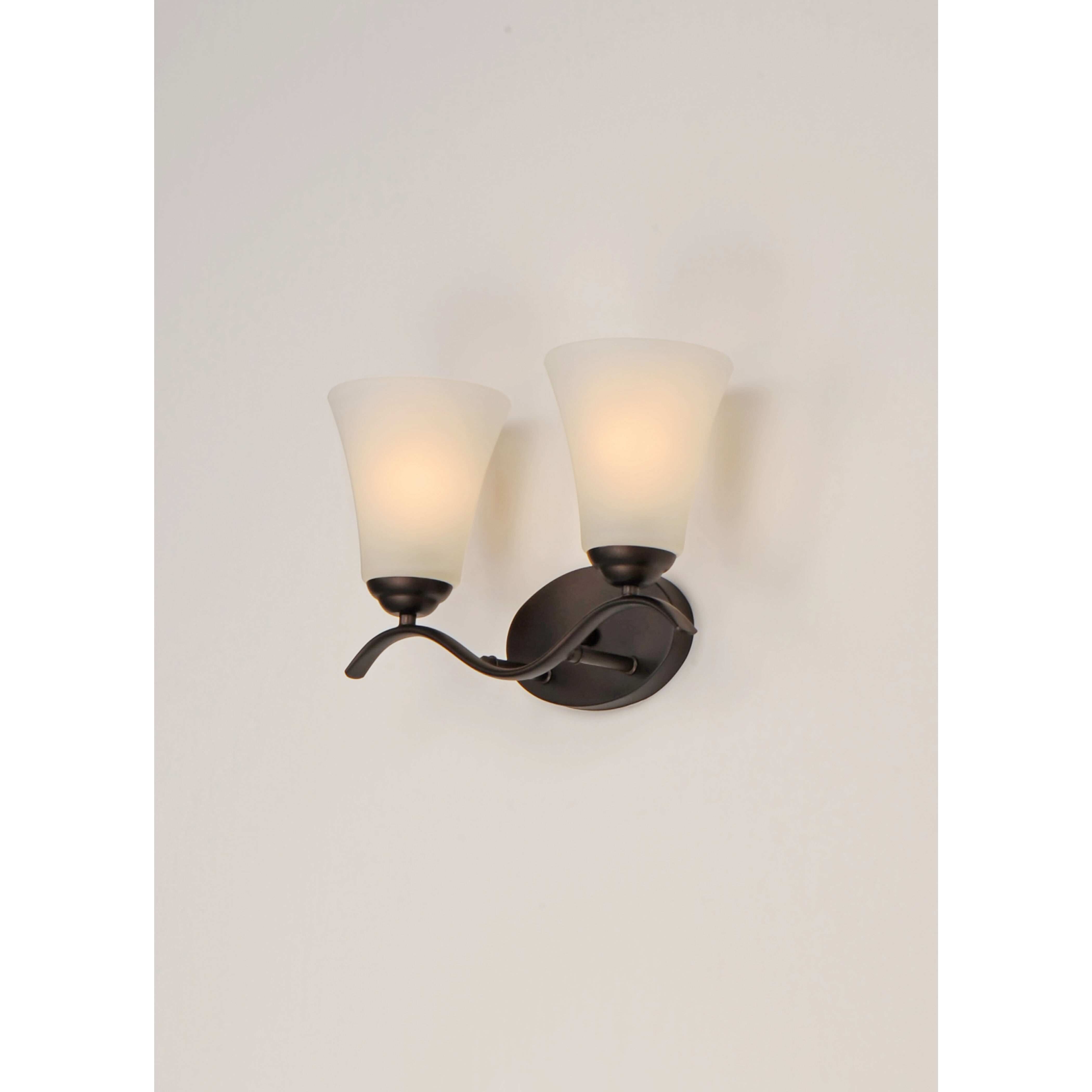 Vital 2 Light 15 inch Oil Rubbed Bronze Bath Vanity Wall Light