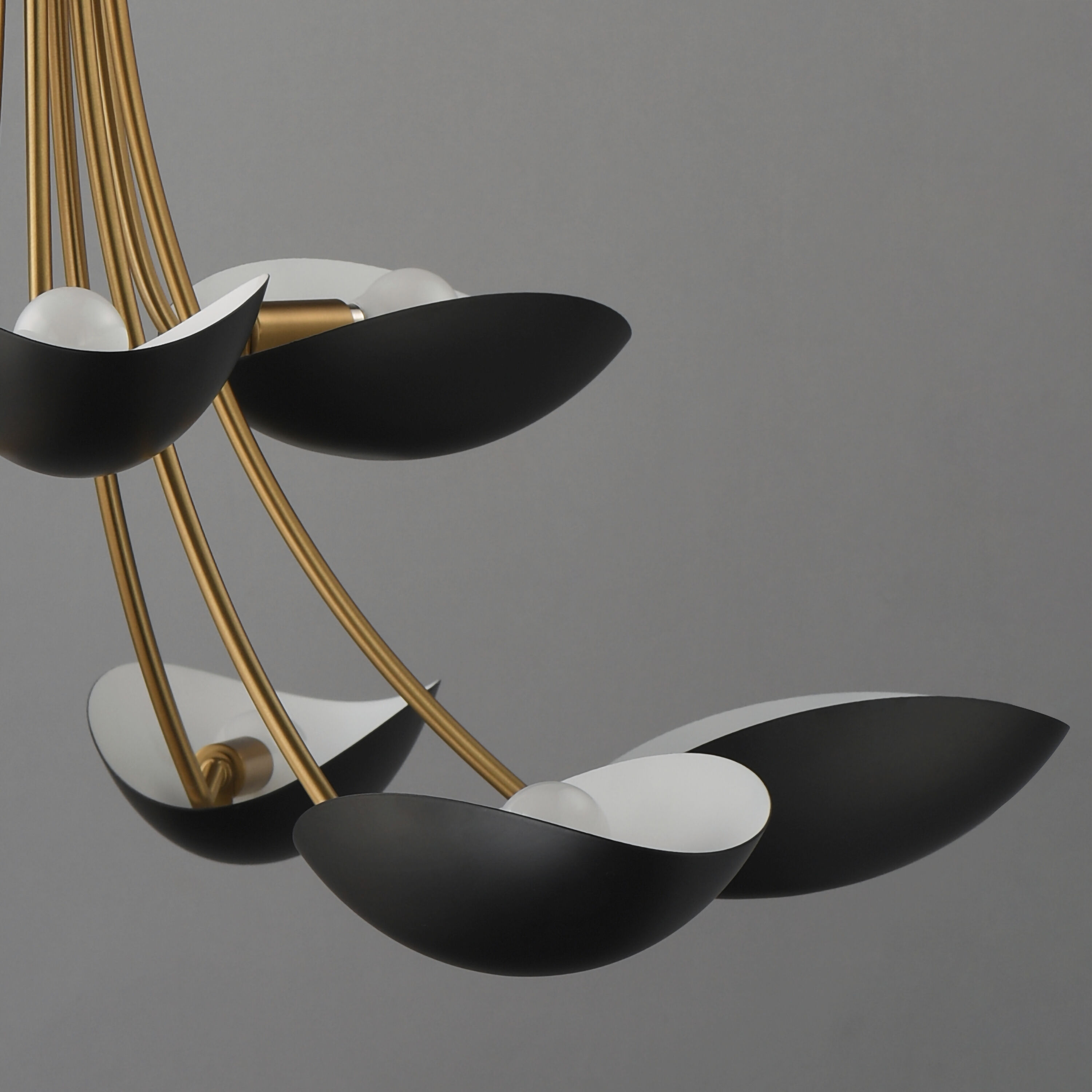 Maris 9 Light 33.5 inch Black and Natural Aged Brass Multi-Tier Chandelier Ceiling Light