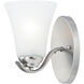 Vital 1 Light 7.5 inch Satin Nickel Bath Vanity Wall Light