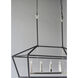 Abode 5 Light 18.5 inch Textured Black and Polished Nickel Single-Tier Chandelier Ceiling Light