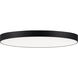 Trim LED 16 inch Black Flush Mount Ceiling Light