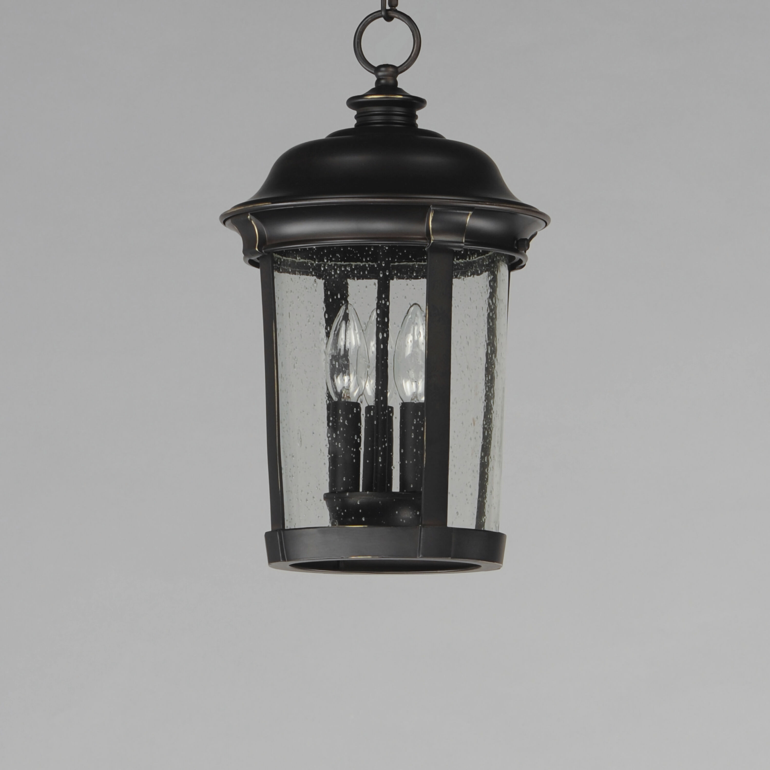 Dover DC 3 Light 10 inch Bronze Outdoor Hanging Lantern