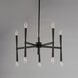 Rome 10 Light 23.5 inch Black Chandelier Ceiling Light