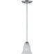 Basix 1 Light 6.5 inch Polished Chrome Mini Pendant Ceiling Light