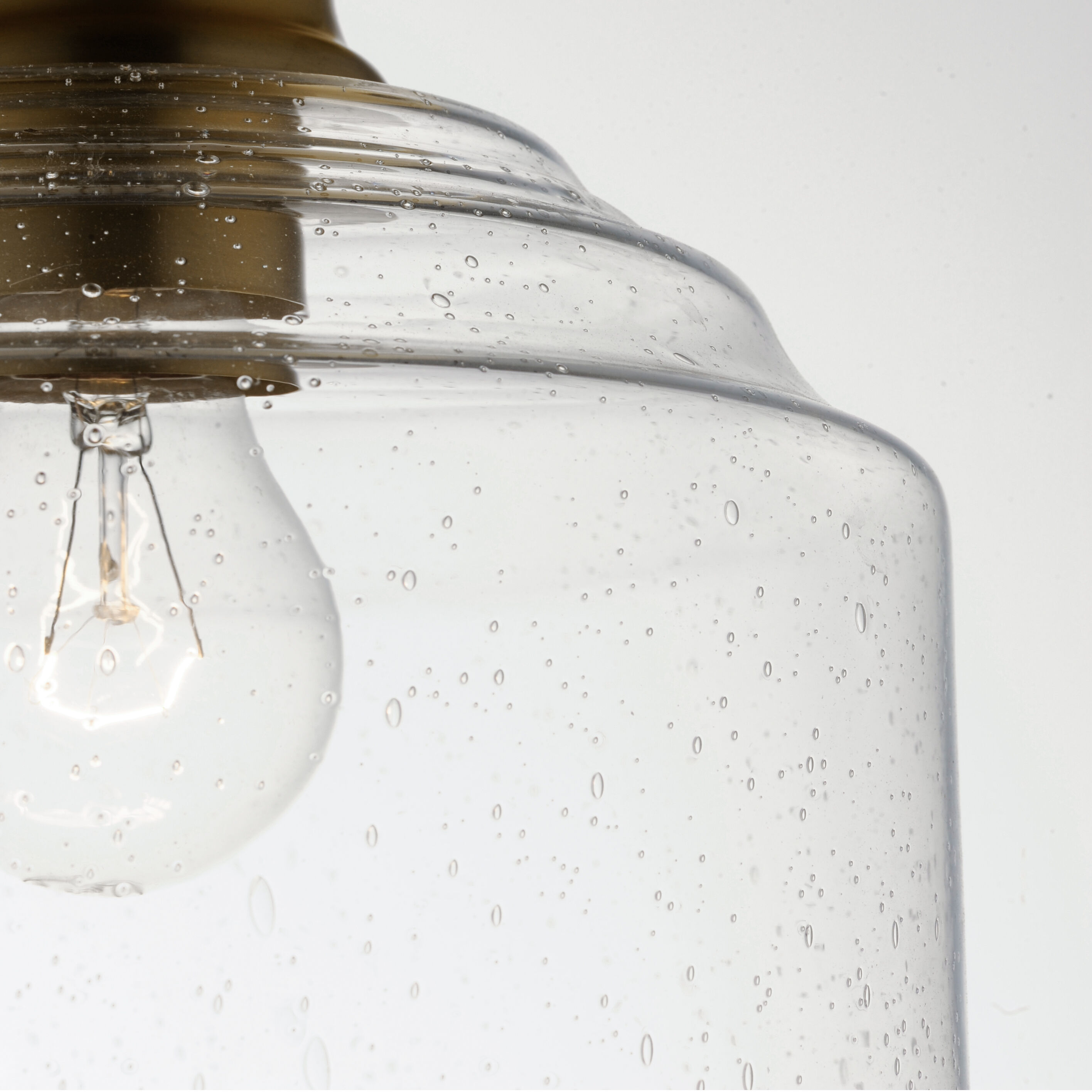 Acadia 1 Light 9 inch Heritage Semi-Flush Mount Ceiling Light