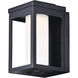 Salon LED 10 inch Black Outdoor Wall Mount in Satin White