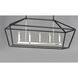 Abode 5 Light 18.5 inch Textured Black and Polished Nickel Single-Tier Chandelier Ceiling Light