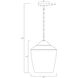 Goblet 1 Light 12 inch Black Single Pendant Ceiling Light