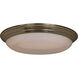Classic EE 2 Light 17 inch Satin Nickel Flush Mount Ceiling Light