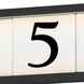 Address LED 5 inch Black Outdoor Wall Mount