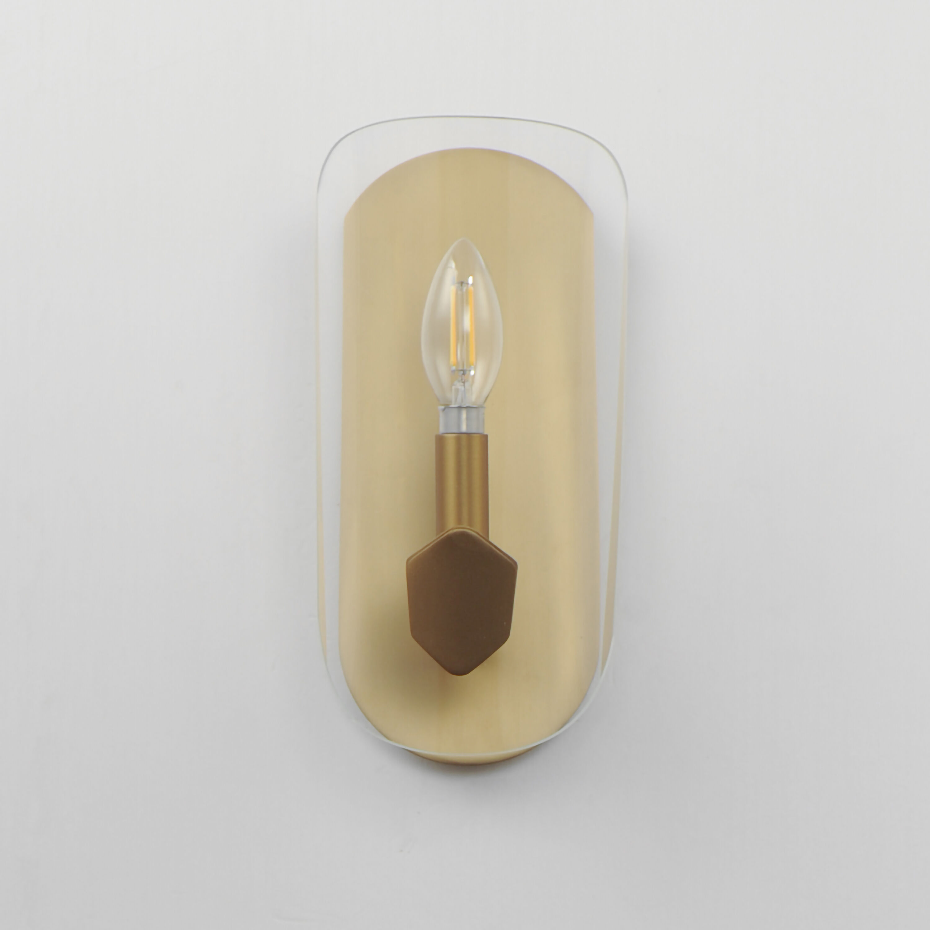 Armory 1 Light 5.75 inch Natural Aged Brass Wall Sconce Wall Light