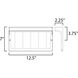 Address LED 7 inch White Outdoor Wall Mount