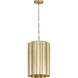 Allegra 1 Light 12 inch Weathered Brass Single Pendant Ceiling Light
