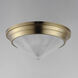 Hargreaves 3 Light 16.5 inch Natural Aged Brass Flush Mount Ceiling Light