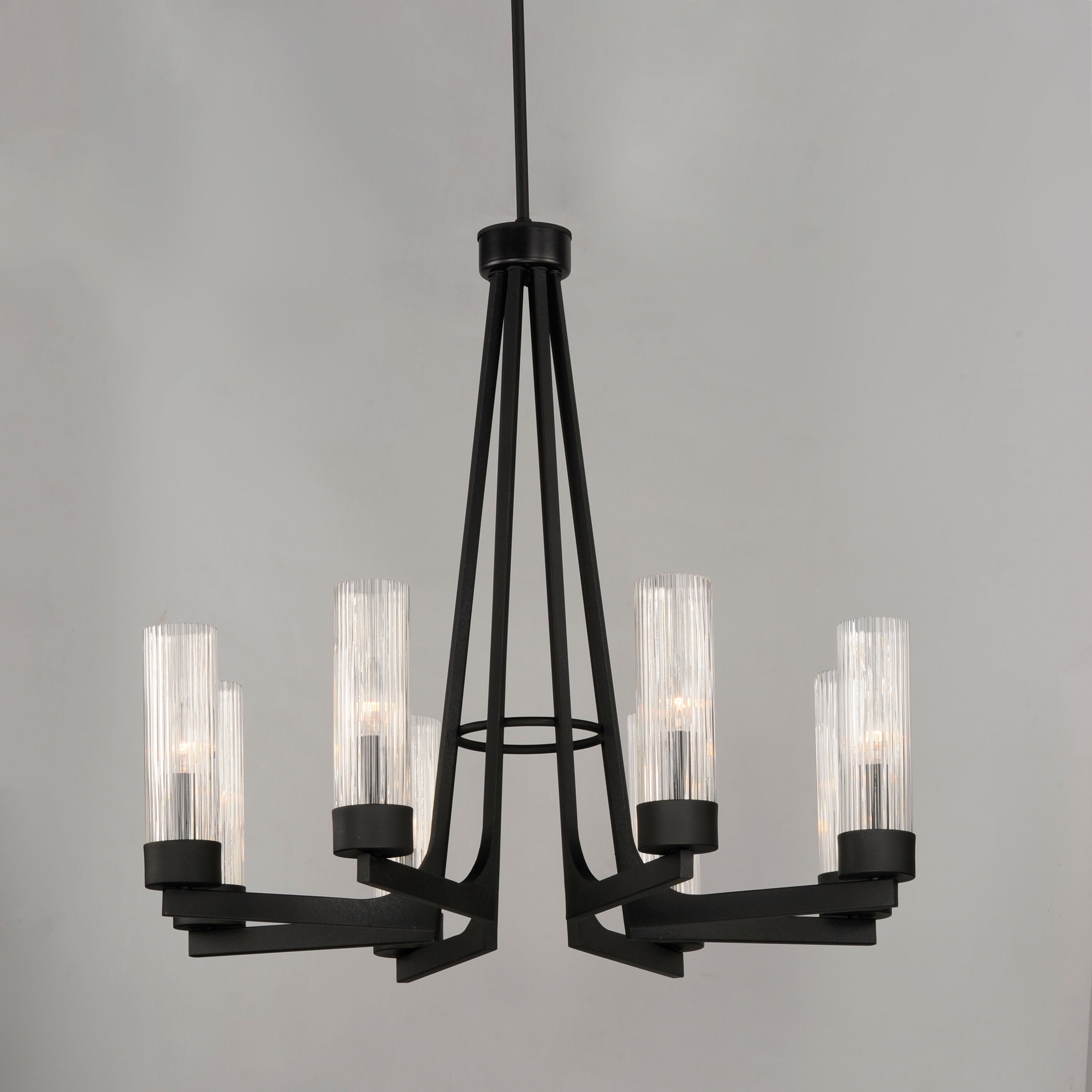 Delos 8 Light 30 inch Anthracite Chandelier Ceiling Light
