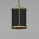 Rattan 1 Light 10 inch Natural Aged Brass Single Pendant Ceiling Light