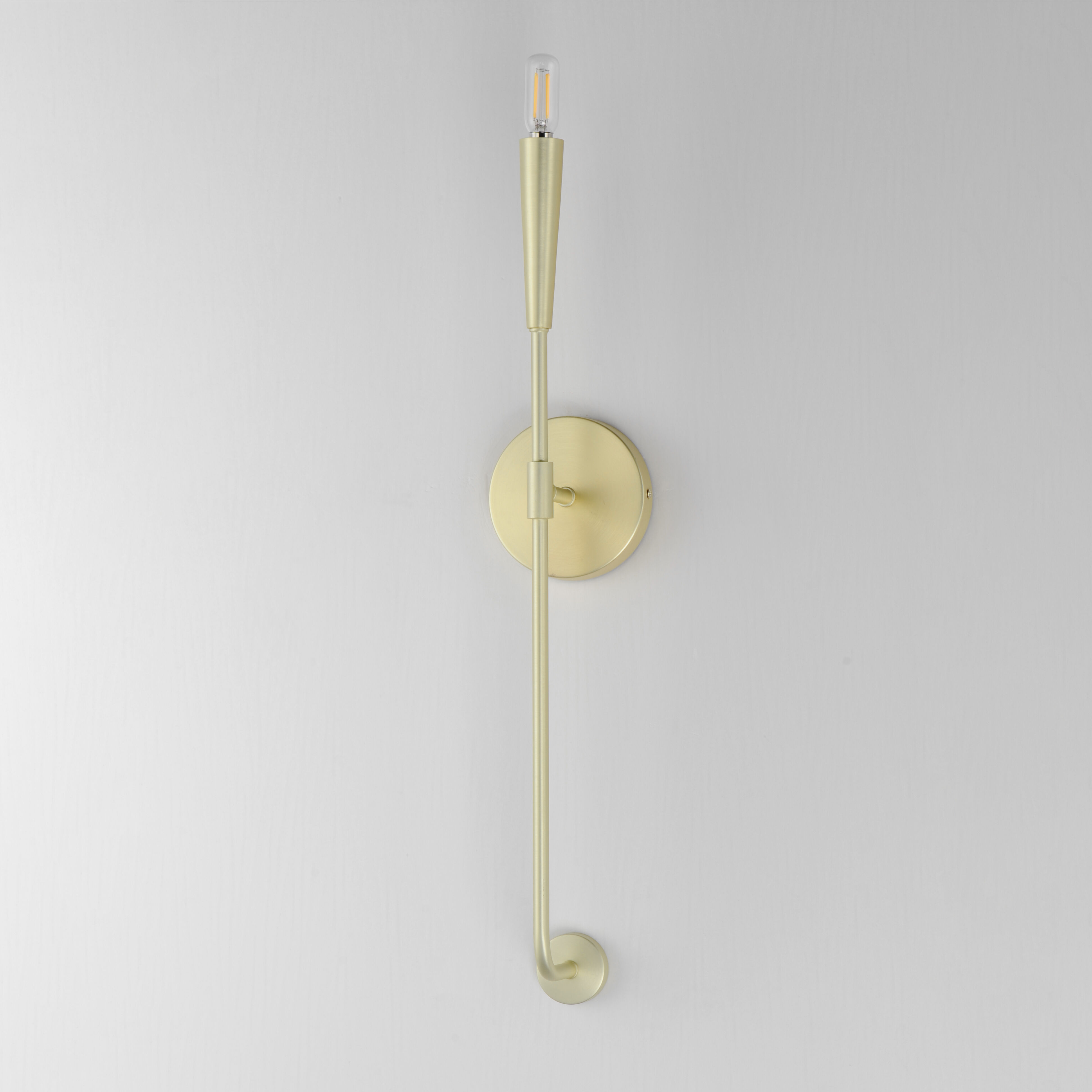 Vela 1 Light 5 inch Satin Brass ADA Wall Sconce Wall Light