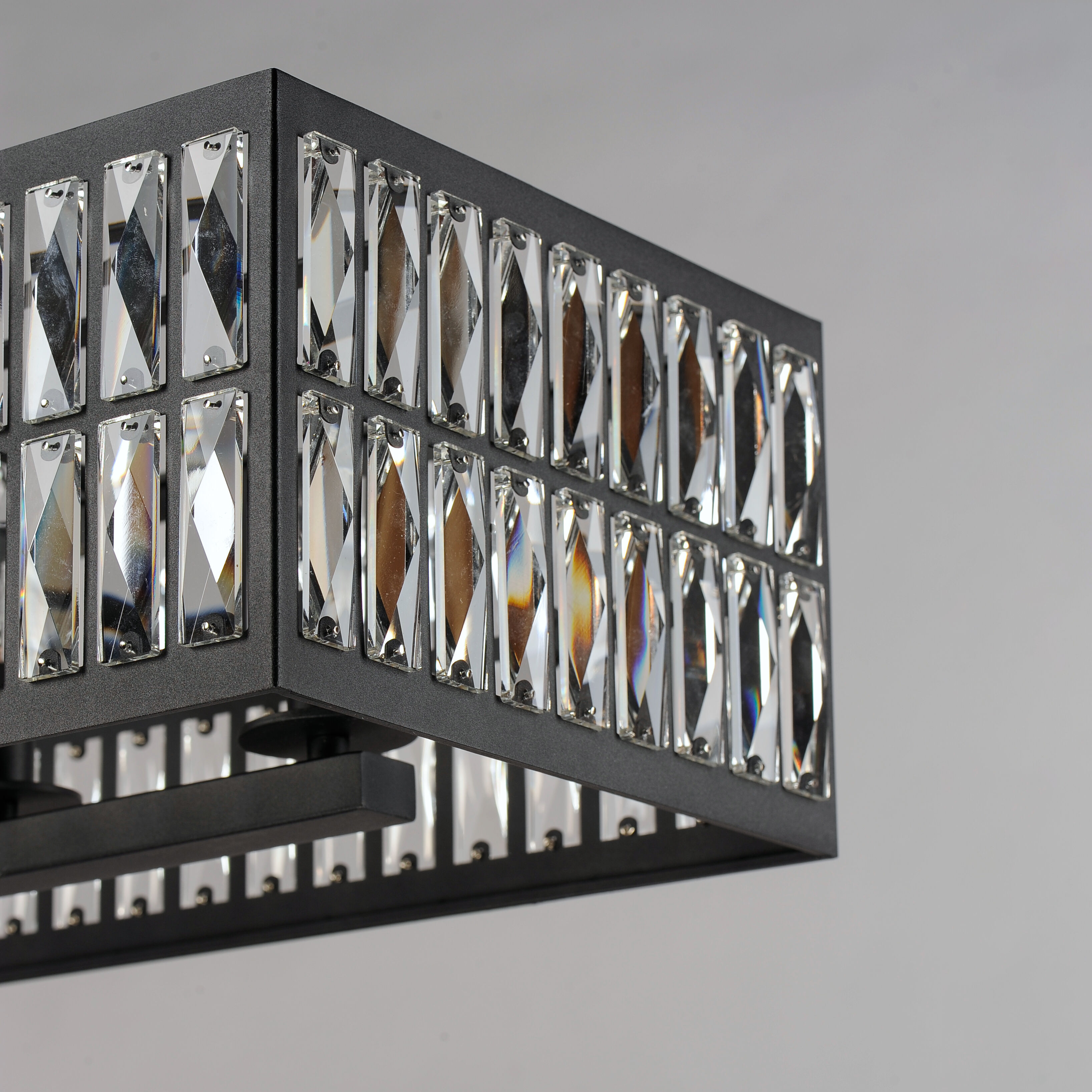 Madeline 6 Light 38 inch Black Linear Pendant Ceiling Light