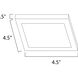 Wafer LED 4.5 inch Bronze Flush Mount Ceiling Light