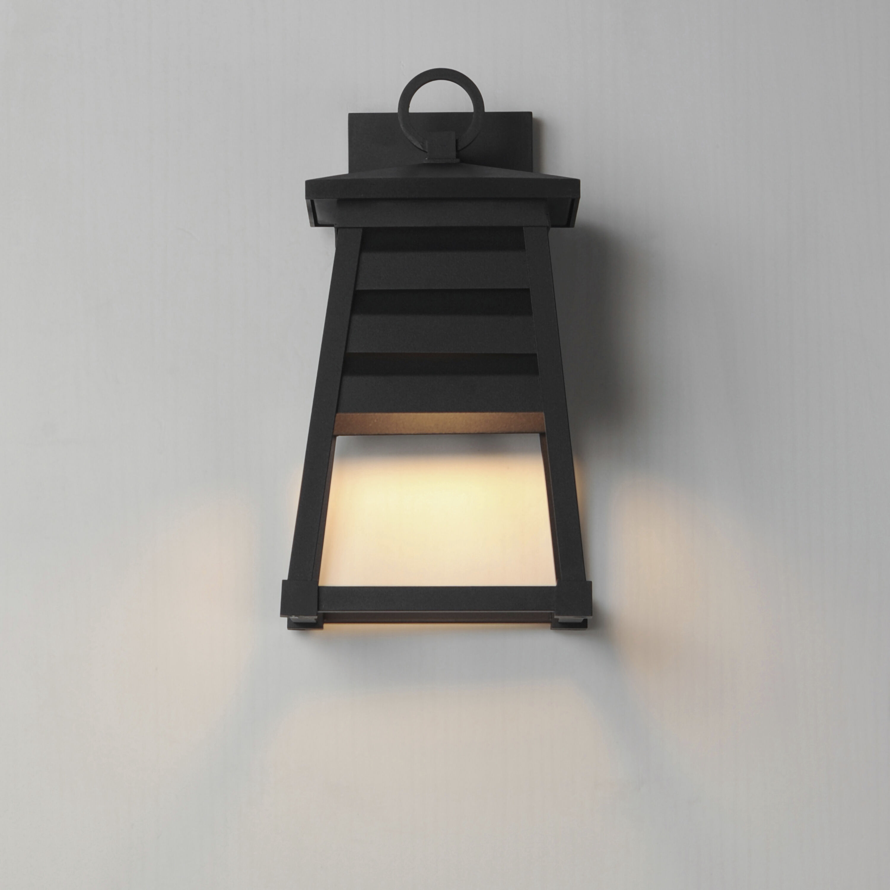 Shutters 1 Light 14 inch Black Outdoor Wall Mount