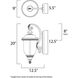 Carriage House VX 2 Light 20 inch Oriental Bronze Outdoor Wall Mount