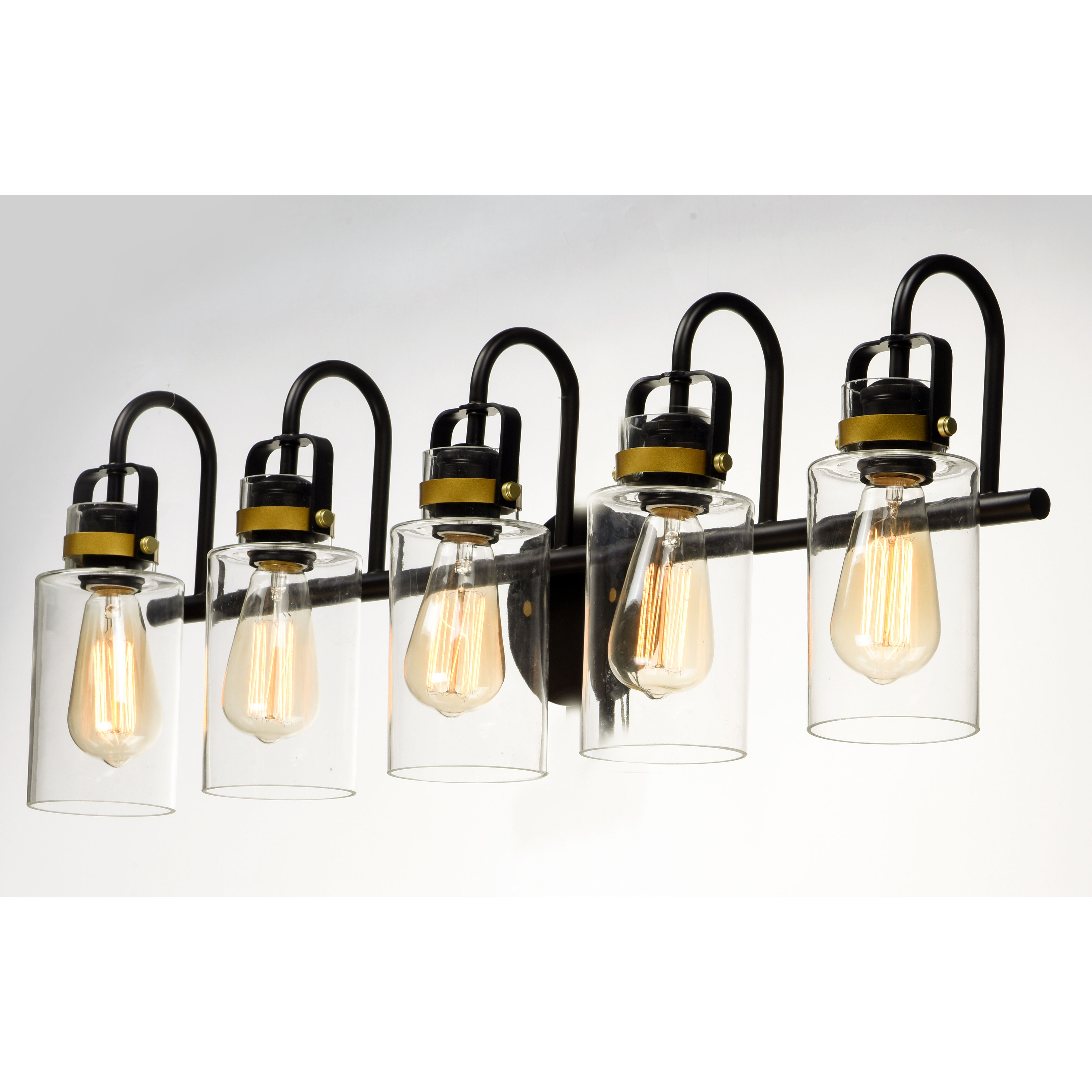 Magnolia 5 Light 32 inch Bronze/Gold Bath Vanity Wall Light